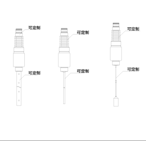 FLT91003 Guided Wave Radar Level Transmitter high temperature steam compensated probe kit dimensions