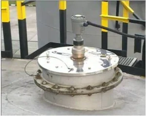 Gauger420 two-wire loop-power ultrasonic level sensor application diagram