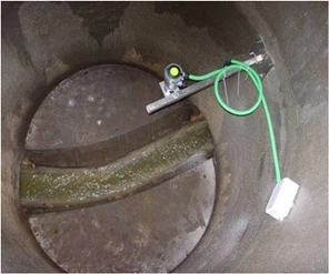 GaugerGPS level sensor used in mobile water/oil vessel for asset tracking and level monitoring