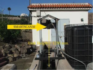 SmartScan2550 ultrasonic level sensor for industrial liquid tank level measurement